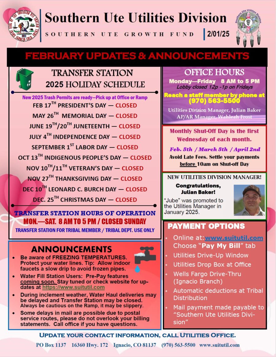 February 2025 Transfer Station Schedule and Announcements