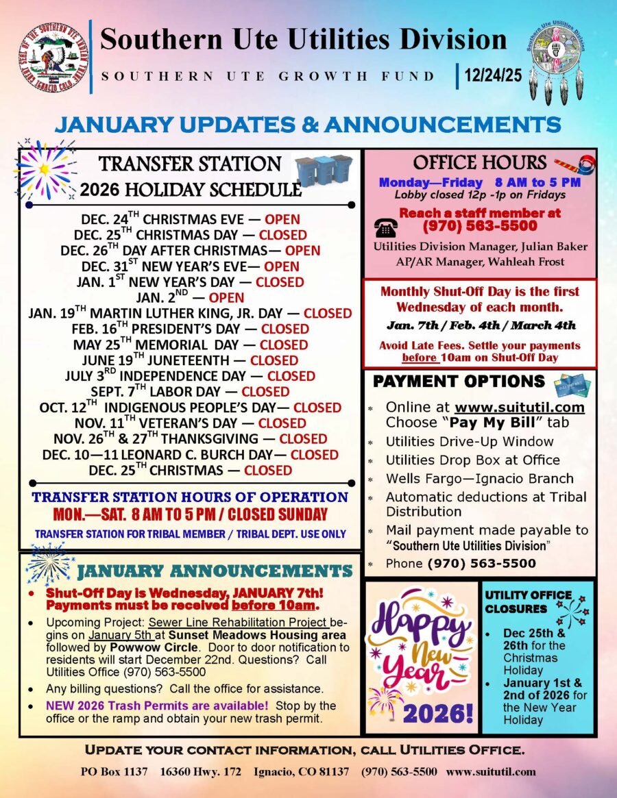 Utilities January 2026 Update and Announcements